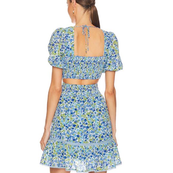 Muna Dress, Heartloom, Azure, Size Large - Picture 3 of 3